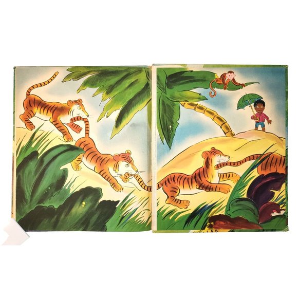 Vintage LITTLE BLACK SAMBO by HELEN BANNERMAN  Illustrated by ROBERT MOORE 1942 - Picture 12 of 16